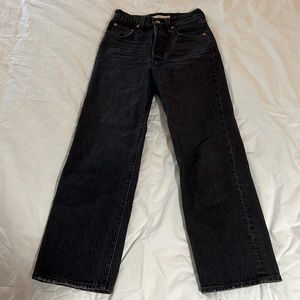 Levi’s Ribcage Straight Ankle | Black | Size 24